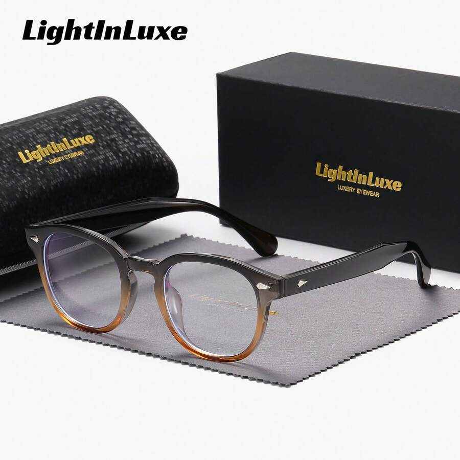 LightInLuxe 中性時尚全框橢圓形無度數眼鏡 戶外休閒用 - 彩色 - 查看 1