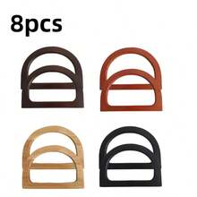 3pcs/Set DIY Handmade Woven Bag Accessories Kit, Faux Leather D-Shaped Handle + 22cm Bag Bottom, Black/Brown/Beige, Easy Hand-Sewing, For Home Craft Enthusiasts - Multicolor - View 18