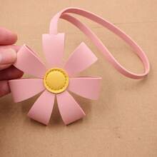 Cute Daisy Flower PU Leather Pendant, Fashionable Versatile Bag Charm, Personalized Floral Hanging Ornament, Suitable For Handbags, Backpacks, Crossbody Bags, Car Rearview Mirror Decoration, Exquisite Girls' Accessory, Creative Gift For Best Friend Birthday, Holiday Anniversary - Multicolor - View 9
