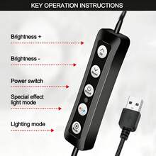 TOKQI RGB Color LED Lighting Set ,10'' Detachable Ring Fill Light With Adjustable Angle Phone Holder Arm And Phone Mount,Dimmable LED Selfie Light,Compatible With Multi Model Phones,Suitable For Recording, Live Streaming,Makeup, Nail Art, Cooking,Shooting - one-size - View 11