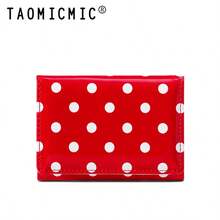 New Women's Short Trifold Wallet, Polka Dot Cute Coin Purse, Student Daily Use Card Holder - Multicolor - View 9