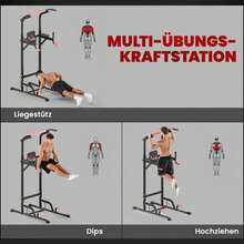 Power Tower uable Height Dip ation with Pull Up Bar Suction Cups Padded- - Verschiedenfarbig - Übersicht 6