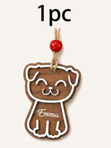 Custom Cat Dog Christmas Ornament, Personalized Name Tree Hanging Decor, Rustic Pet Holiday Style, Customized Name Christmas Tree Decoration, Customizable Cat Dog Keepsake, Festive Home Decor, Christmas Gift For Family, Home Decor, Family, Friends - Multicolor - View 8