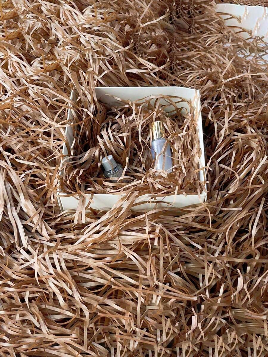 10/100/500g Brown Crinkle Paper Shreds - Kraft Paper Filler, Suitable For Gift Boxes, Weddings, Valentine's Day, Halloween And Party Decorations, Fragile Item Cushioning, Suitable For Handmade Crafts And Holiday Events