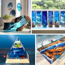 500ml/1000ml Crystal Clear Epoxy Resin Kit, High Gloss Self-Leveling Formula, Suitable For Jewelry Making, Coasters, Handmade Crafts And Art DIY Projects - A - View 9