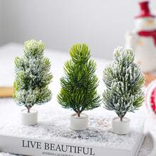 Mini Christmas Trees Christmas Decor Artificial Christmas Decorations, Christmas Tree Bottle Brush Trees Christmas Table Decorations - Multicolor - View 8