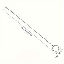 1pc Stainless Steel Sewing Ring Flip Hook, Threading Tool For Flipping Fabric Tubes, Straps, Belts, Strips, Used For Fabric Belt Weaving And Reinforcement, Handmade DIY Quilting Tool Accessory - Multiple Styles - View 10