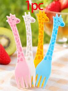 24/12/1pc Exquisite Fruit Fork, Cake Pick, Coffee Stirrer, Milkshake Fork, Bento Accessory, Mug Decor Top, Kitchen Tool, Party Accessory, Holiday Gift, Tabletop Decor, Washable And Reusable - Multicolor - View 10