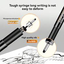 Fine Liner Pens - 4/6/12/18/21 Pack Multi-Function Black Fine Tip Pens With 21 Tip Sizes To Choose From, Ultra-Fine Needle Tip Pen Set, Suitable For Detailed Drawing, Sketching And Writing - Perfect Choice For Artists And Hobbyists, Architectural Drafting And Woodworking Marking Pens - Multi-purpose Marker - View 12