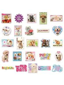 50PCS,Cute Animals Mobile Phone Stickers,PVC Material,Creative And Aesthetic Design Sticker,Suitable For Mobile Phone Cases, Tablets, Laptops, Suitcases, Cars, Notebooks, Helmet, Guitar, Skateboard, Storage Box,Computer,Earphone Case - Multicolor - View 3