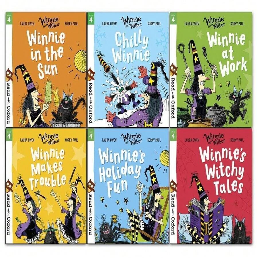 Read With Oxford: Winnie And Wilbur 6 Books Collection Set - Stage 4 Ages 5-6 - Paperback - Sets - View 1