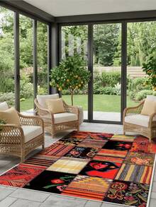 Digitally Printed Non-Slip Washable Runner And Area Rug Living Room Carpet, Modern Design | Modern, Scandinavian, Bohemian And Classic Styles | 100% Polyester - Pink - View 5