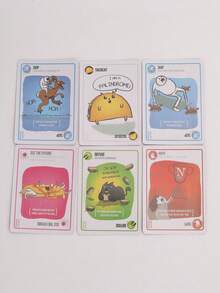 (English Version) Bomb Cat Game Cards For 2 To 10 Players, 15-Minute Round Party Card Games, Exclusive Party Game For Friends And Companions - Red - View 3