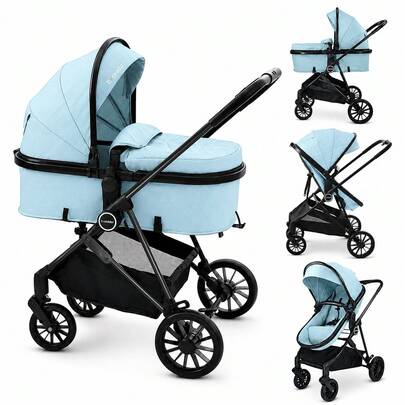 Two Way Baby Stroller, Mother Travel Good Helper, Supermarket Shopping, Baby Stroller Suitable For Spring Festival, Mother'S Day Gifts