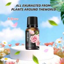 MOPOYAT Aceite esencial de aromaterapia de 10 ml, apto para difusor, spa y humidificador. Fragancia de larga duración. Úselo para masajes, cuidado de la piel, cuidado corporal, cuidado facial, cabello y uñas, etc. - 1PC - Ver 12