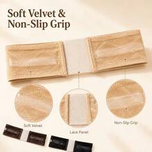 3 Colors Velvet Square Lace Wig Grip Band Adjustable Non Slip Wig Fix Headband For Women Suitable For Lace Front Wigs Hair Pieces Daily Wear, Halloween - View 3