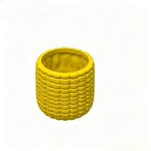Corn-Shaped Window Sill Small Flower Pot, Corn Kernel Texture, Suitable For Planting Succulents, Daisies, Mini Green Plants, Compact And Space-Saving, Fits Home Window Sill, Desk, Office Desk, Balcony Decoration, Desktop Micro Landscape Ornament, Cute Flower Pot For Planting - Corn-shaped Flower Pot - View 7