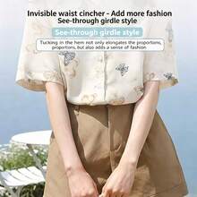 4pcs Exquisite Lace Trim Hem Waist Belt/1 Strap + 3 Buckles/Suitable For T-Shirts, Dresses, Shirts/Invisible Button Extender - Multicolor - View 9