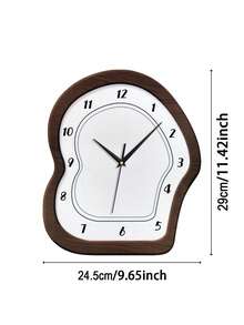 1pc Vintage Creative Desk Clock, Decorative Tabletop Clock, Entryway Clock, Wall Clock, Living Room Decor Display Clock, Battery Operated Silent For Bedroom, Back To School Study Supplies - Multicolor - View 17