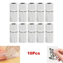 1/3/5/10 Rolls Of Transparent Self-Adhesive Thermal Printing Paper - 57Mm X 25Mm Mini Portable Printer Compatible, Instant Thermal Labels, Supports Pocket Printers' Black And White Printing - View 16