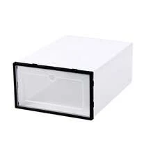 5pcs Macaron Pastel‑Colored Transparent Stackable Shoe Boxes, Heart‑Shaped Handle Sneaker Storage Bins, Dust‑Proof Space‑Saving Modular Organizer, Easy To Assemble & Disassemble For Entryway, Closet, Room & Bedroom - Multicolor - View 7