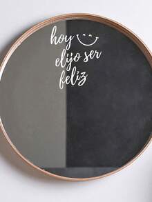 Positive Affirmation Mirror Wall Sticker: "Today, I Choose Happiness" Smile Decal - A - View 6