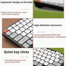 Acer 2.4G Dual-Mode Wireless Keyboard And Mouse Combo, Type-C Rechargeable, Digital Display, Silent Chocolate Keyboard, Adjustable DPI Mouse, Multi-Device Switching, Universal For Desktop, Laptop, And Tablet - View 4