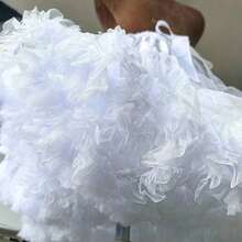 1pc A-Line Lolita Petticoat, Lightweight White Ruffle Cute Gothic Y2K Aesthetic Streetwear Underskirt - White - View 2
