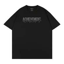 Printed Men's Short-Sleeve Shirt T Summer Round-Neck Cotton Shirt, Casual And Versatile, Suitable For Couples - 黑色 - 查看 2