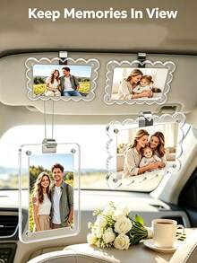 1/2 buah Klip Foto Pelindung Matahari Mobil Bingkai Foto Magnetik Klip Foto Mobil Magnet Kuat Magnet Kulkas Klip Mudah Desain Tepi Bergelombang Hadiah Pengemudi yang Bijaksana Hadiah Liburan Natal yang Ideal - Beraneka warna - View 1