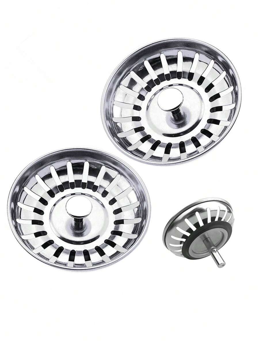 1/2/4pcs Sink Drain Strainer Plug, Anti-Clogging Kitchen Sink Filter Basket, Waterproof Sealed Drain Plug, Detachable Food Collector, Home Kitchen Sink Drain Accessories, Suitable For Bathroom And Kitchen Drain Protection, Kitchen Supplies - Multicolor - View 1
