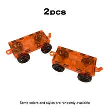 Children's Magnetic Car Refill Pack, 2pcs Magnetic Building Blocks Expansion Toy With Multiple Sizes, Educational Sensory Learning Assembly, Creative Game To Enhance Learning And Imagination, Suitable As Birthday Or Halloween Gift, Random Color, Random Style - Multicolor - View 11
