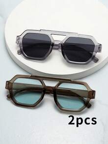 2-piece Set (Grey, Brown, Blue)
