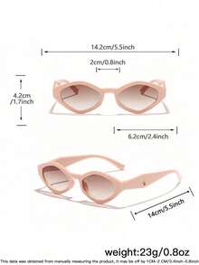 1pc Kids 9-14 Years Old Pure Black Cat Eye PC Fashion Glasses, Retro Decorative Style, Suitable For Holiday Casual Summer Occasions, With Glasses Case - Multicolor - View 11
