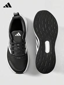 Adidas New Breathable Mesh Sports Shoes Versatile Casual Lightweight Cushioned Men's Running Shoes - Black and White - View 4