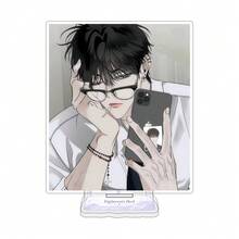 Eighteens Bed BL Manhwa Acrylic Standee Keychain, Main Characters Desk Decor Pendant, Anime Collectible Gift 15cm - Multicolor - View 6
