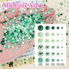 30g Multiple Colors Jelly Flatback Rhinestones Bedazzling Kit, 2-6mm Resin Rhinestones Gems For Crafting, Bedazzler Gems For Nails Face Eyes Makeup Bottles Shoes DIY Crafts - 2-6mm - View 5