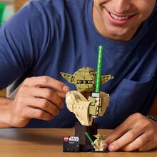 LEGO Building Blocks 75438 Yoda Bust Star Wars Series Building Blocks - Clear - View 4