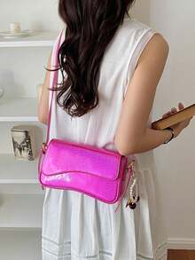 New Versatile Shoulder Bag - Pink - View 3