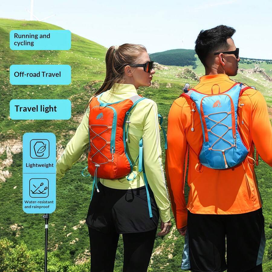 1PC Ultralight Running Hydration Backpack, Waterproof Breathable Vest‑Style Backpack For Men Women, Lightweight Daypack For Trail Running, Cycling, Marathon, Hiking, Outdoor Travel