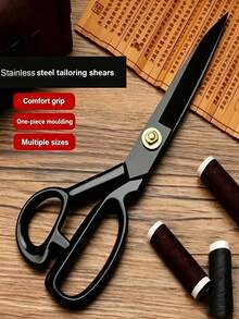 1pc Fabric Sewing Scissors,10 Inch Heavy Duty Professional Tailor Scissors,For Fabric And Leather Cutting,Sewing Trimming,Home Office Artists Dressmakers,DIY Christmas For Holiday Gift Giving - A - View 10