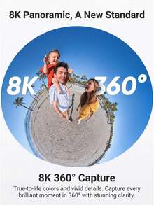 Insta360 X5 Panoramic Action Camera 8K HD Anti-Shake Waterproof Motorcycle Riding Handheld Camera Vlog Travel Pocket Camera, Multiple Sets Available - View 3