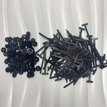 20/50/100pcs Heavy Duty Self-Locking Nylon Cable Ties With Black Plastic Zipper Head, Cable Tie Buckle With Center Pin, High Strength Wire Fasteners For Car Repair, Home, Office And Outdoor Use, Multi-Purpose Organization Tool - Multicolor - View 3