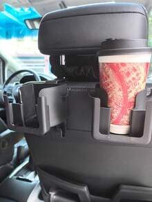 4pcs Car Headrest Cup Holder Phone Holder With Hook, 5-In-1 Design, Space-Saving And Tidy, Universal Easy Installation, Durable And Sturdy, Travel Essential, Home Decor, Bedroom Decor, Car, Car, Storage, Car Storage Rack, Car Interior Storage, Car Interior Decor - Multicolor - View 3