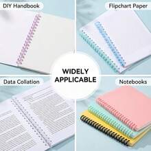 16pcs Plastic Spiral Binding Coils - 30-Ring Loose Leaf Binding Coils, Suitable For Document Binding, Book Binding, Notebook Making, With Coil Binding Comb Teeth, Suitable For Office, Library, Bulletin Board (1/2 Inch Diameter) - One Size Fits All - View 7