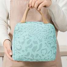 Tas Bekal Makan Siang Berinsulasi Motif Tinta Kapasitas Besar Terbaru, Tas Kotak Bento untuk Kerja, Sekolah, Perjalanan Luar Ruangan, Piknik, Tas Pendingin Es, Tidak Bersentuhan dengan Makanan - MultiWarna - View 7