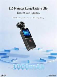 Acer 4K Ultra HD Action Camera With Electronic Image Stabilization, Portable Handheld Outdoor Vlog Recorder, Waterproof Housing, Suitable For Cycling, Diving, Skiing, And All-Scenario Use - View 10
