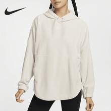 Nike Authentic Autumn/Winter New Women's Fleece Hooded Minimalist Sports Sweatshirt FV8077-104 - FV8077-104 - View 9