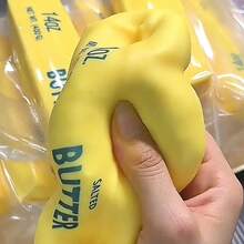 1件裝 軟糯奶油棒壓力紓壓玩具，大尺寸奶油棒指尖玩具，適合辦公桌壓力釋放與 ASMR 感官遊戲，紓壓裝飾禮物，仿真食物捏捏樂玩具 - 彩色 - 查看 7