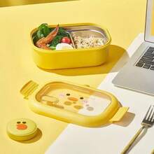 Divided Lunch Box, Double Layer Student Lunch Box, Office Lunch Box, Lunch Box, Water-Insulated Lunch Box, Portable Large Capacity Lunch Box, Easy To Carry, Divided Lunch Box, Student Back To School Supplies, Bento Box, Lunch Box - Multicolor - View 3